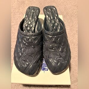 Burberry Quilted Navy Blue Kitten Heel